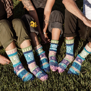 Solmate Socks - Hummingbird Crew Socks