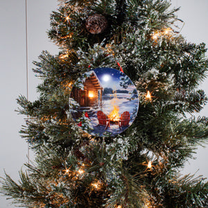 Christmas at the Lake LED Ornament