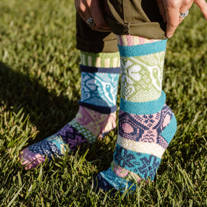 Solmate Socks - Hummingbird Crew Socks