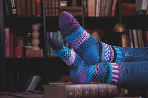 Solmate Socks - Raspberry Crew Socks