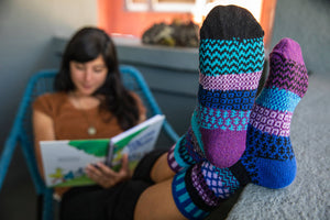 Solmate Socks - Raspberry Crew Socks