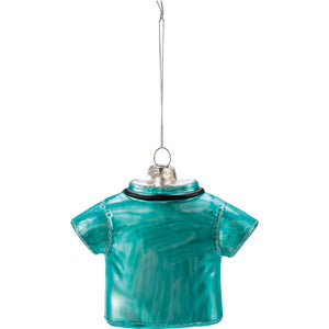 Glass Nurse Scrubs Ornament