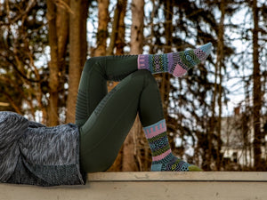 Solmate Socks - Lilac Crew Socks