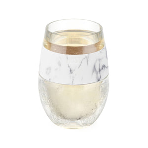 Wine FREEZE™ Cooling Cup Insulated w/ Cooling Gel - Marble