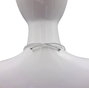 Druzy Pendant Memory Wire Choker