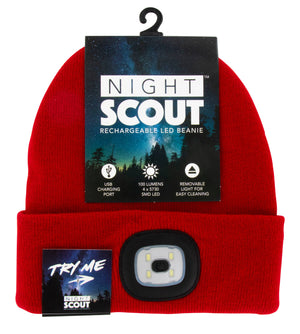 Night Scope Rechargeable LED Beanie-Black