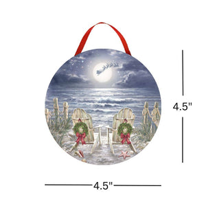 Christmas at the Beach LED ornament
