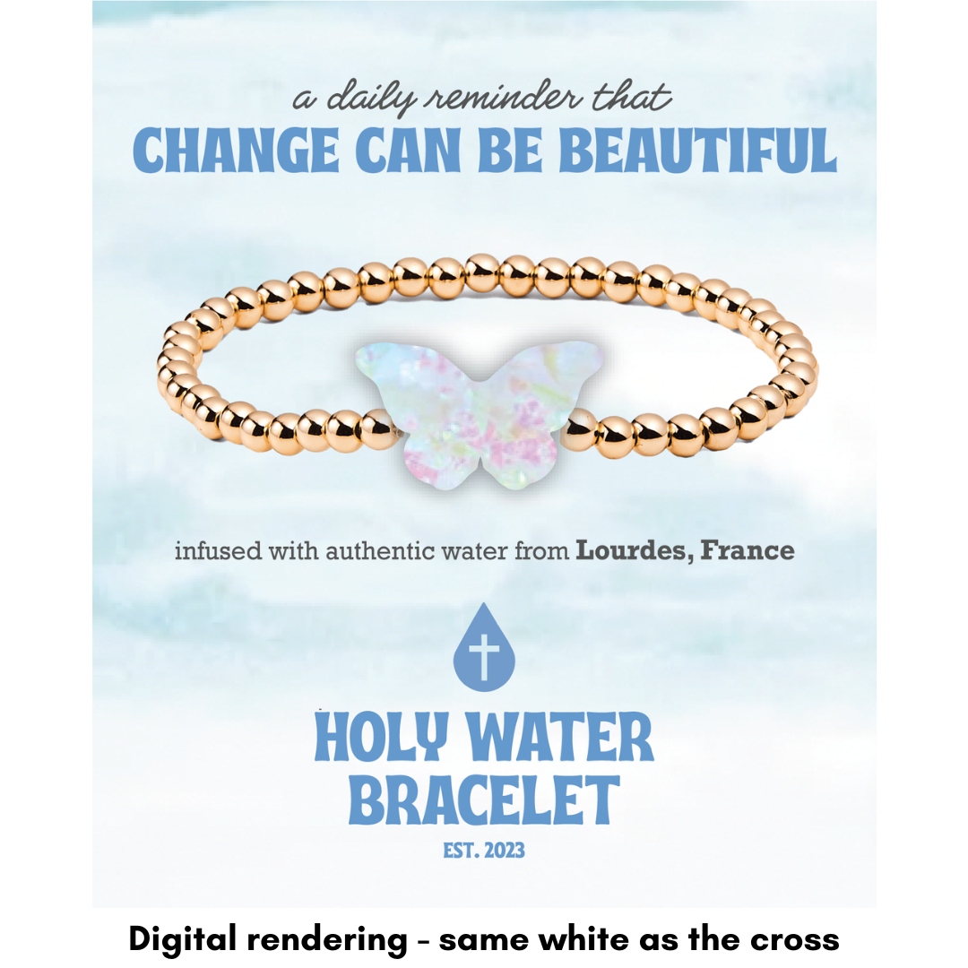 HOLY WATER BUTTERFLY BRACELET IN GOLD