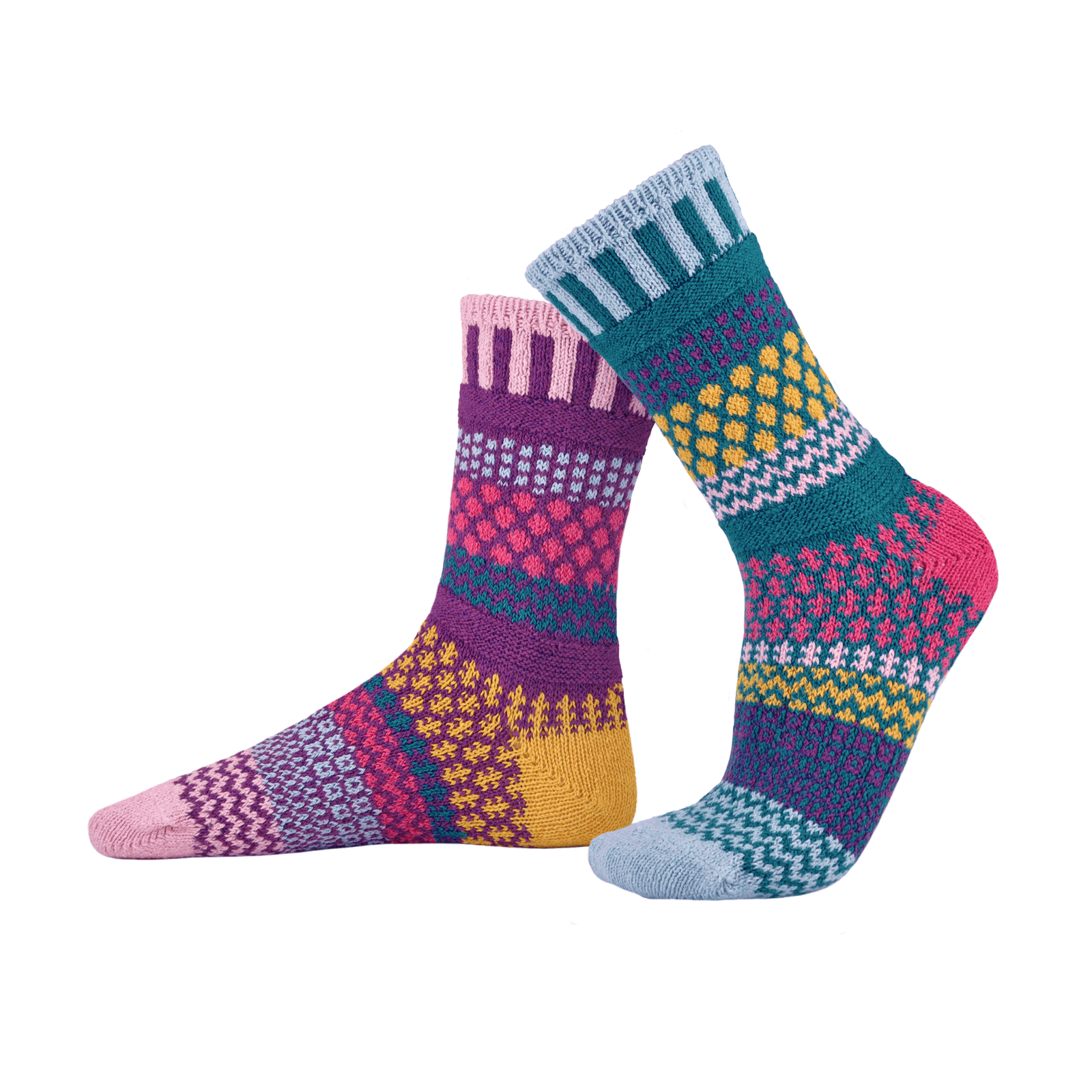 Solmate Socks - Petunia Crew Socks