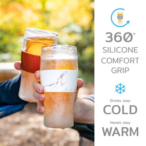 Beer FREEZE™ Cooling Cup Insulated w/ Cooling Gel - Gray