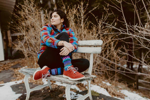 Solmate Socks - Raspberry Crew Socks