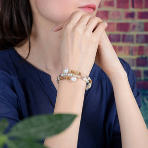 Multi-Stone Memory Wire Bracelet