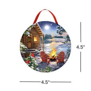 Christmas at the Lake LED Ornament