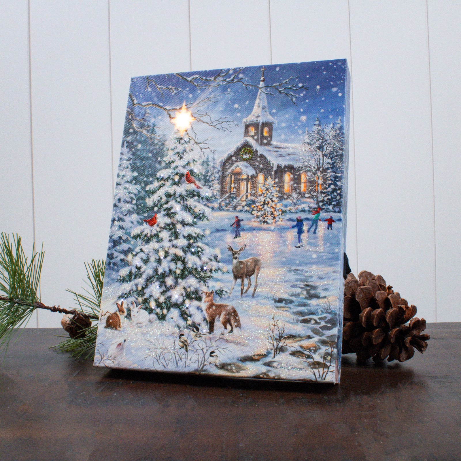 Rejoice 8x6 Lighted Tabletop Canvas