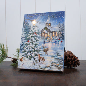 Rejoice 8x6 Lighted Tabletop Canvas
