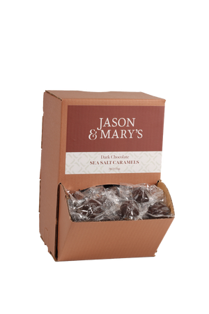 Bite Sized Dark Sea Salt Caramels