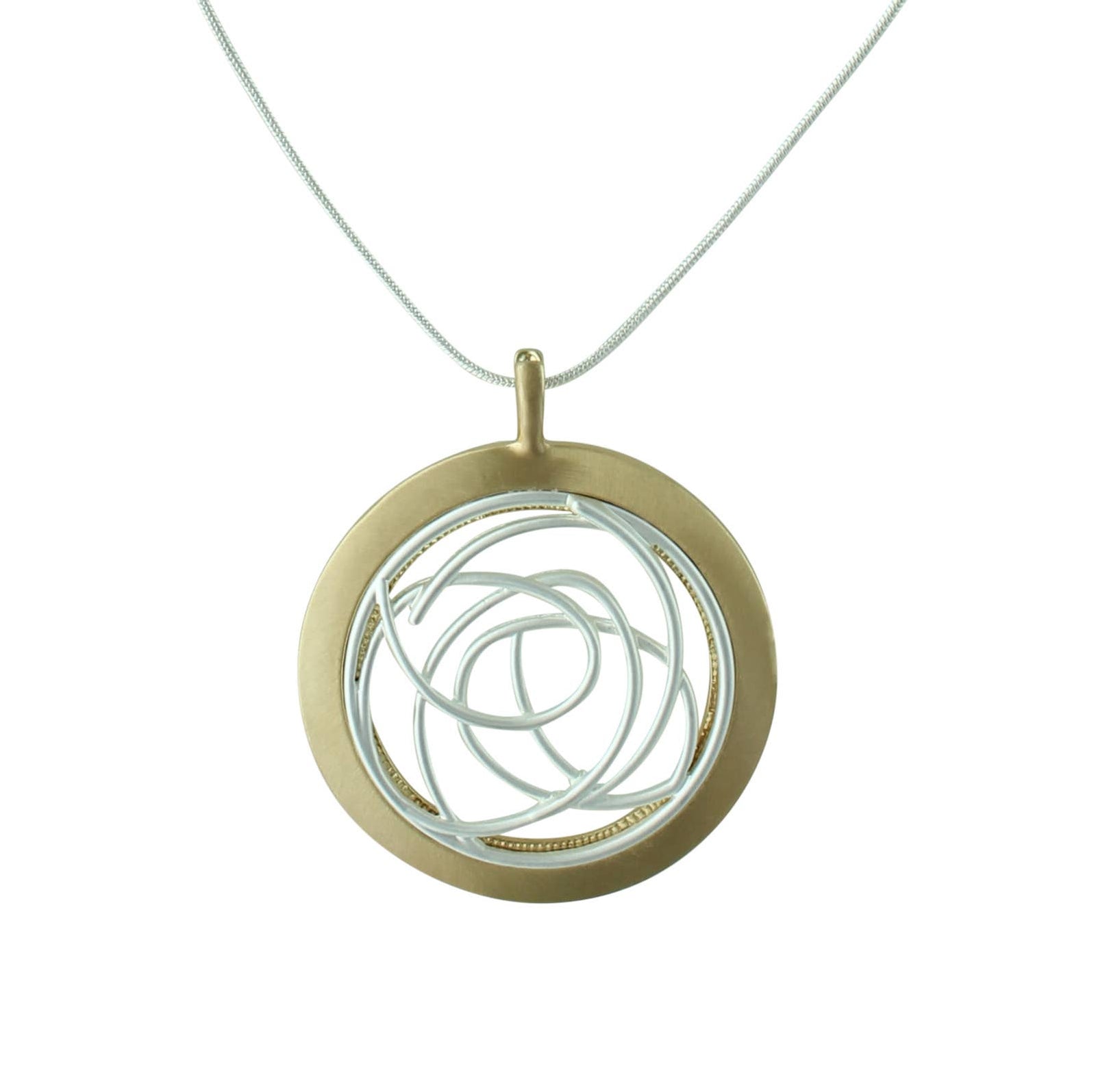 Two Tone Modern Necklace