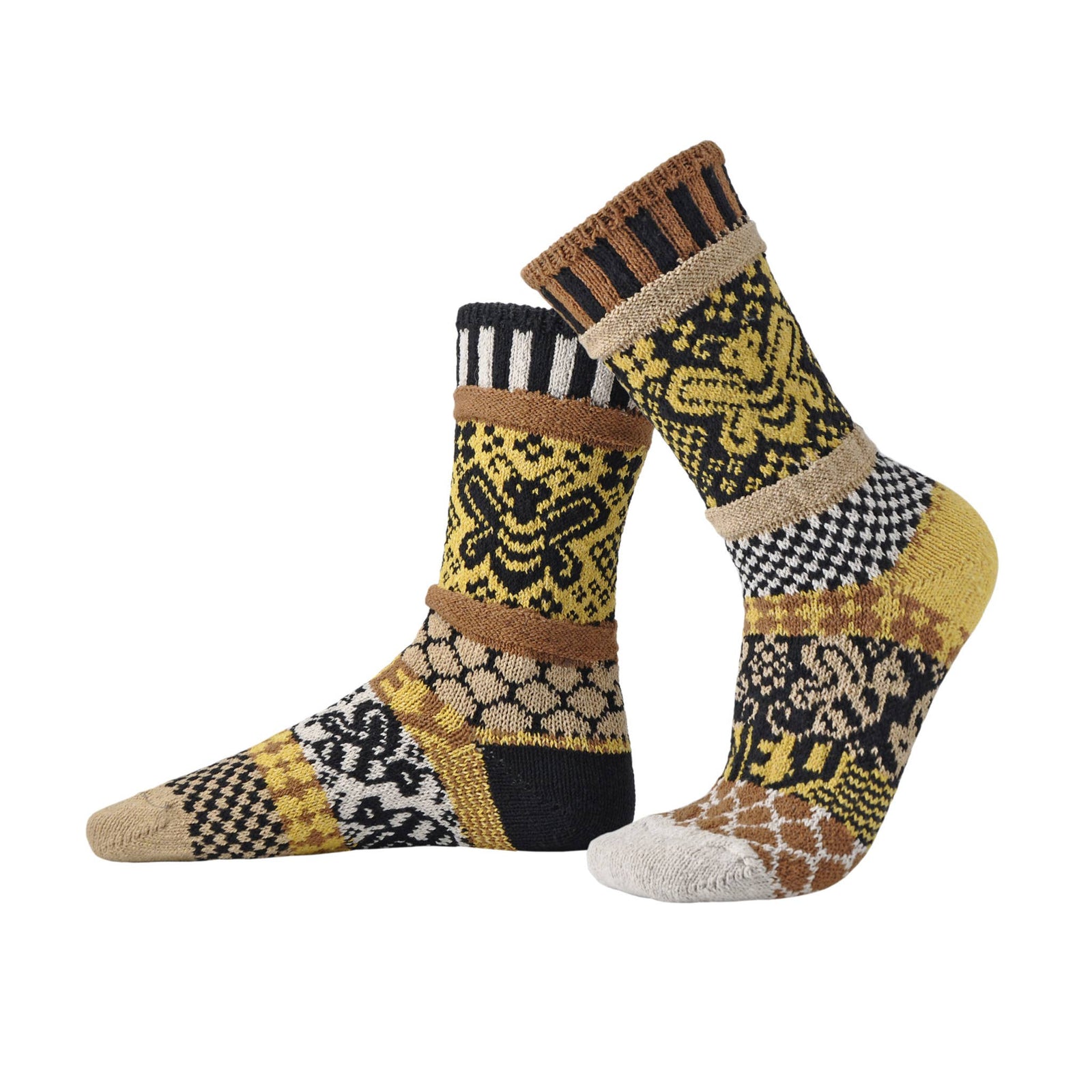 Solmate Socks - Honey Bee Crew Socks | Give Back to Help Save Pollinators