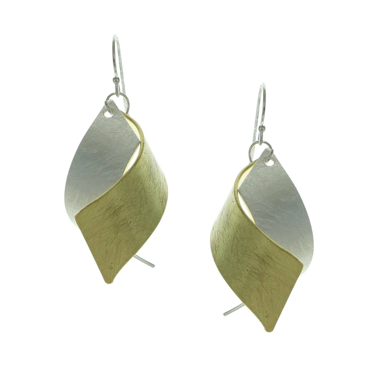 Two Tone Curve Earrings