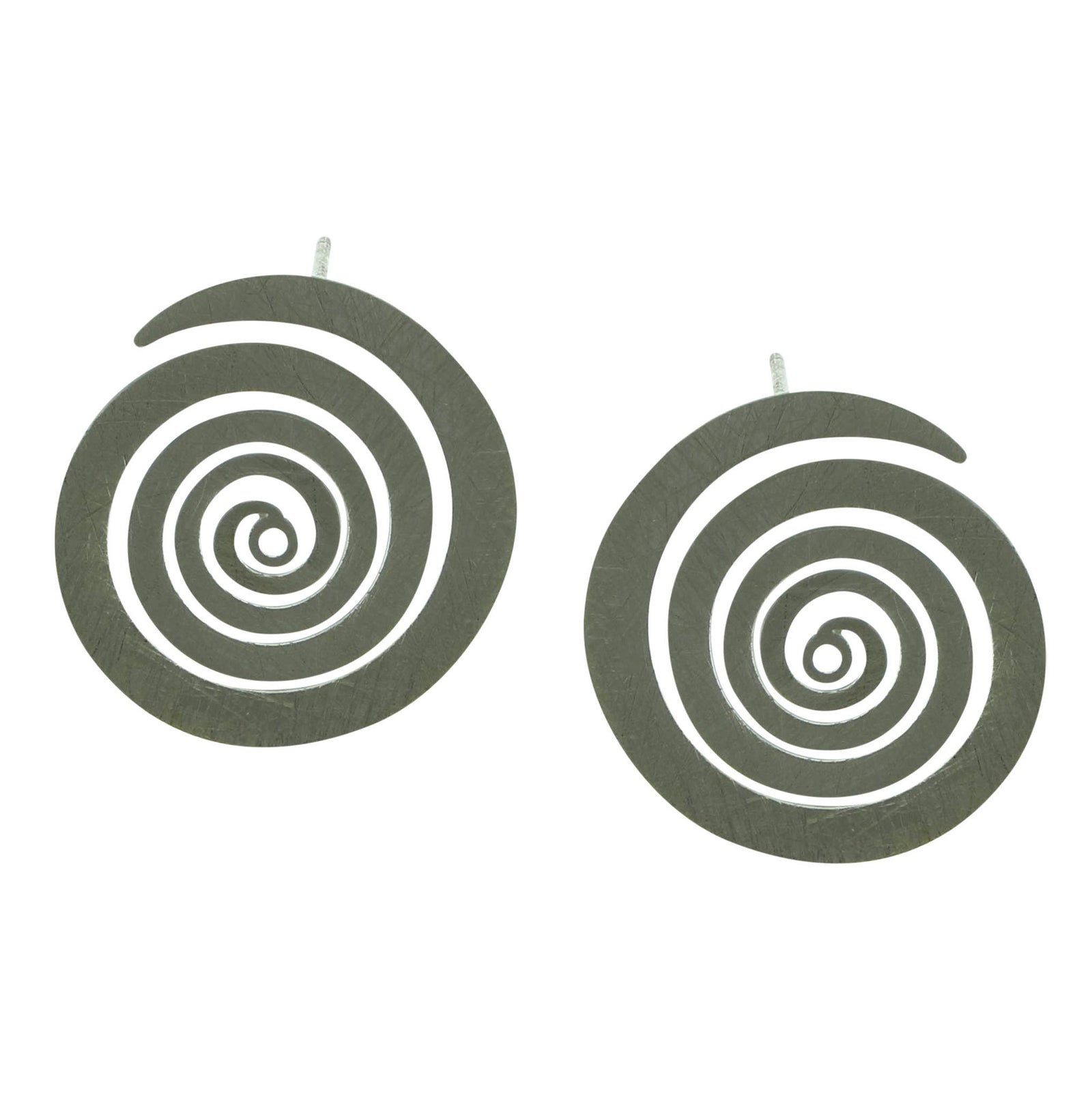 3D Spiral Post Earrings