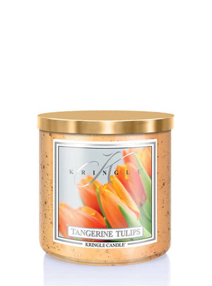 Tangerine Tulips 2-wick candle