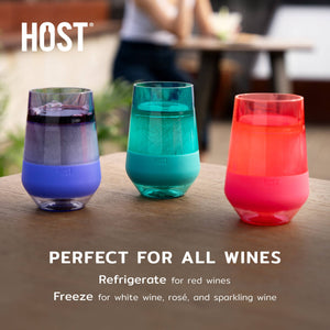 Wine FREEZE™ XL Cooling Cups w/ Cooling Gel - Marble