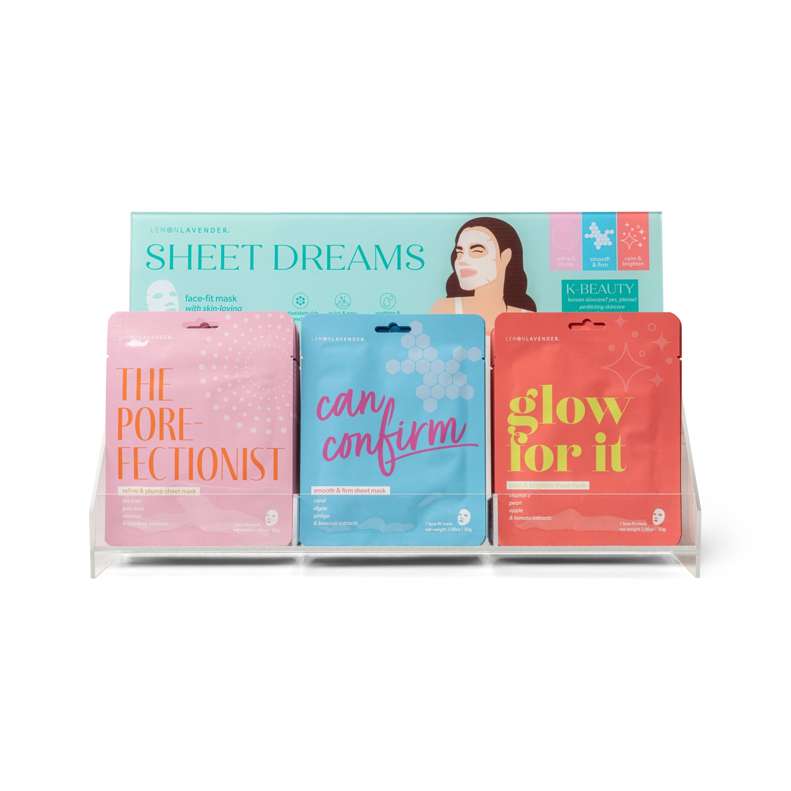 Lemon Lavender Sheet Dreams Face Masks