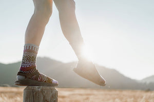 Solmate Socks - Wisteria Crew Socks