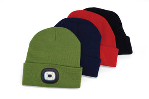 Night Scope Rechargeable LED Beanie-Black