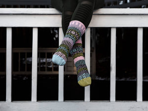 Solmate Socks - Lilac Crew Socks