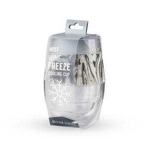 Wine FREEZE™ Cooling Cup w/ Cooling Gel - Black Swirl