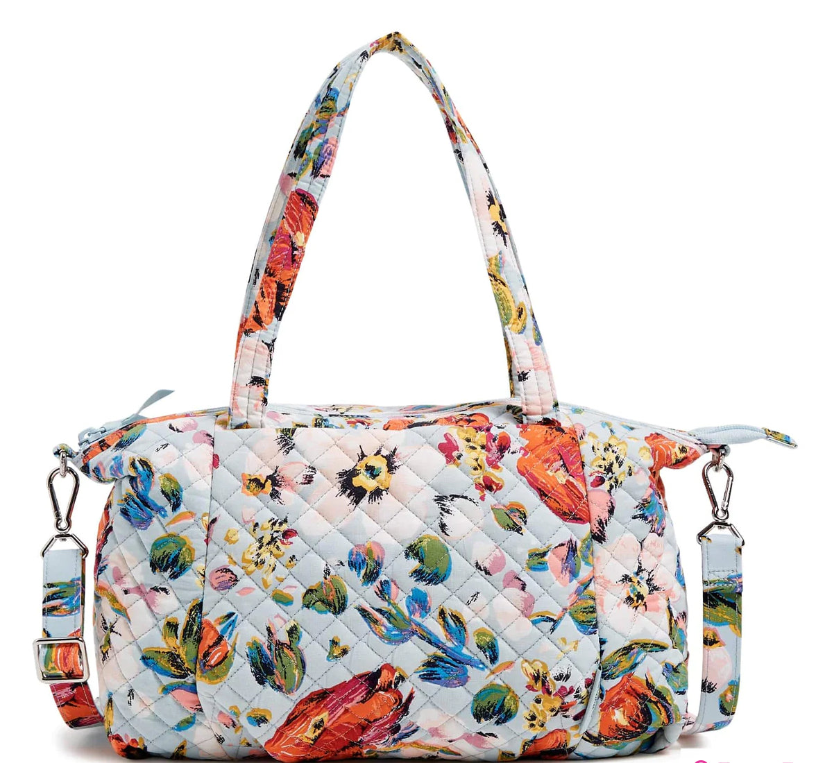 Pleated Multi-Strap Satchel