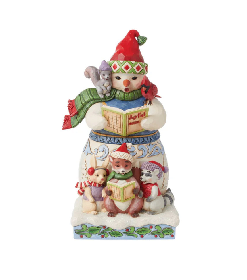“Christmas Sing-A-Long” Snowman and Animals Figurine