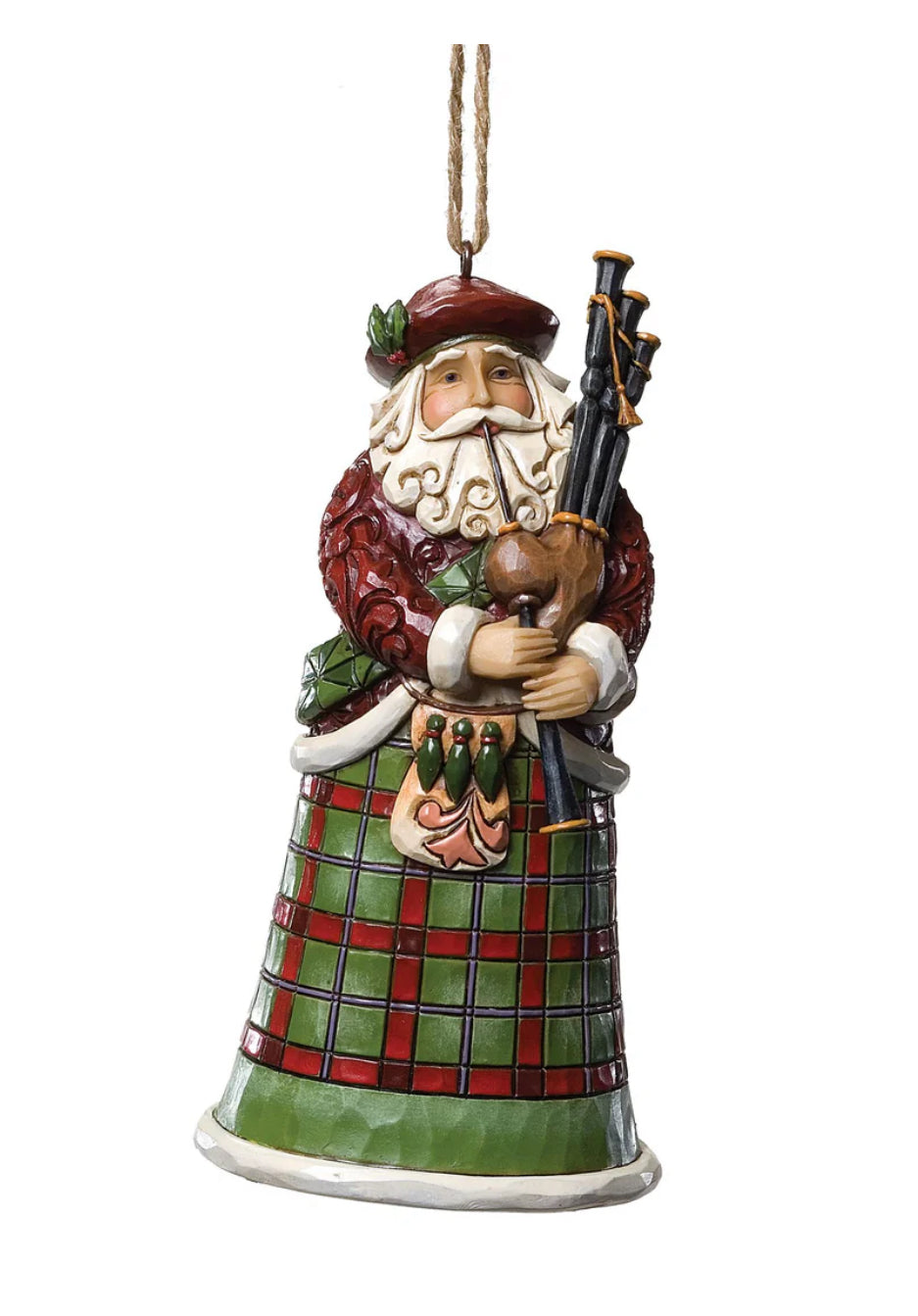Scottish Santa Ornament