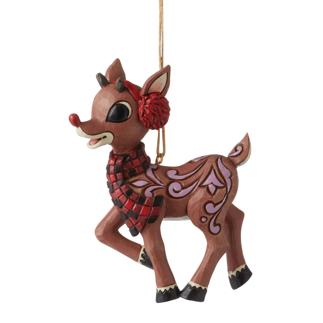 Rudolph w/ Earmuffs Ornament