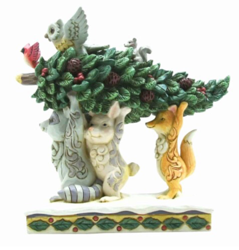 “Holiday Helpers” Woodland Animals Carrying Tree