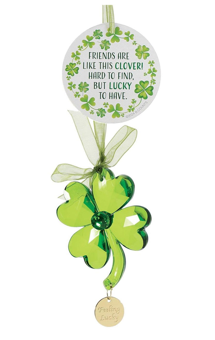 Acrylic Lucky Clover Ornament