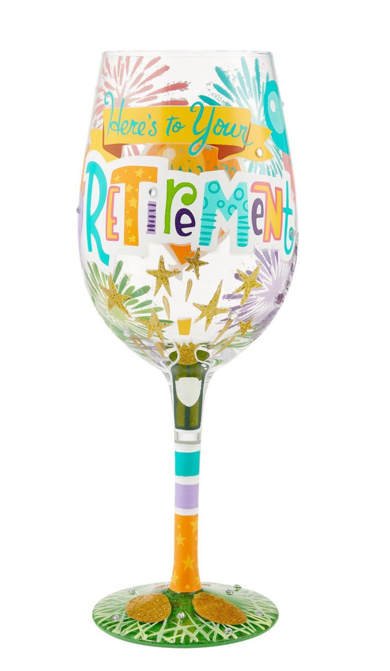 “Here’s to Your Retirement” Wine Glass