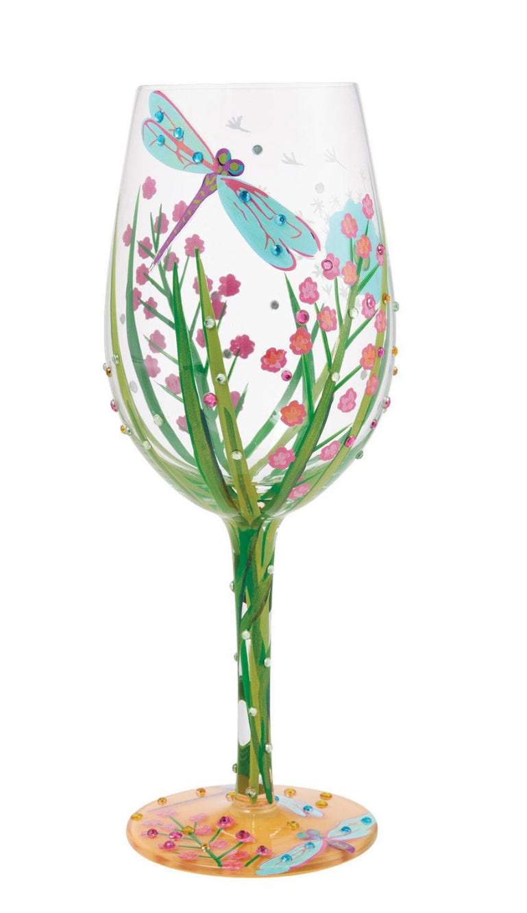 “Dragonfly” Wine Glass