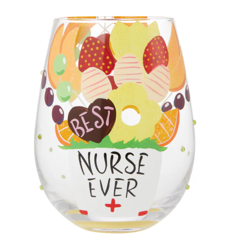 Best Nurse Ever Stemless Wine Glass