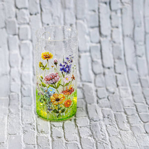 Blooming Garden Pillar with LED String Lights