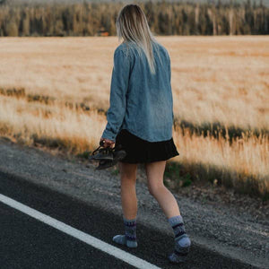 Solmate Socks - Wisteria Crew Socks