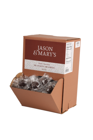 Bite Sized Dark Sea Salt Caramels