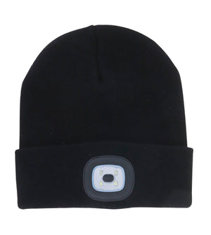 Night Scope Rechargeable LED Beanie-Black
