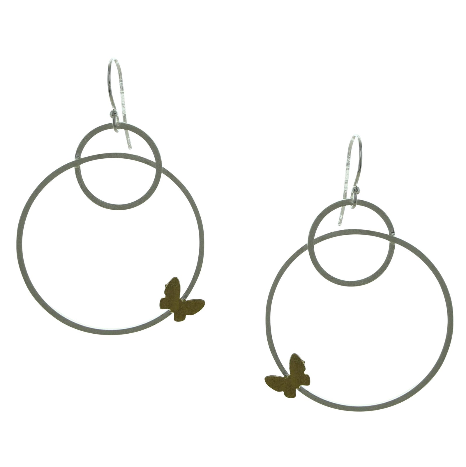 Circles w/ Butterfly Earrings