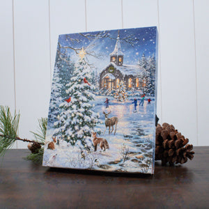 Rejoice 8x6 Lighted Tabletop Canvas