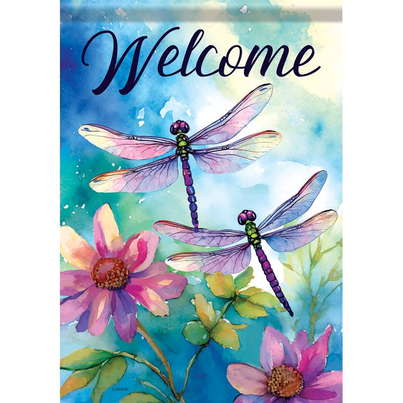 "Dragonfly Splash" Dura Soft™ Garden Flag