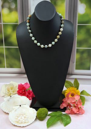 Amazonite and Russian Amazonite Pendant Necklace