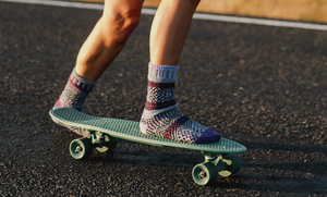 Solmate Socks - Wisteria Crew Socks