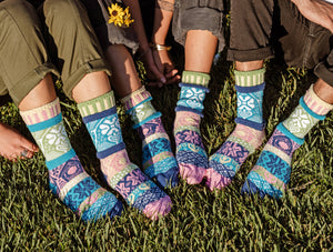 Solmate Socks - Hummingbird Crew Socks